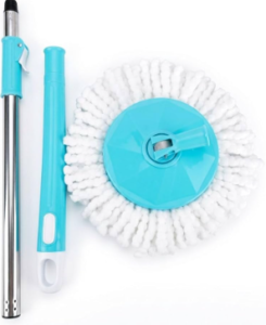 Microfiber Spin Mop with Stainless Steel Handle